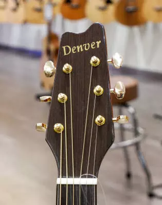 Denver - Orchestra Model Mahogany Top Cutaway Electric Acoustic Guitar - Mahogany 2